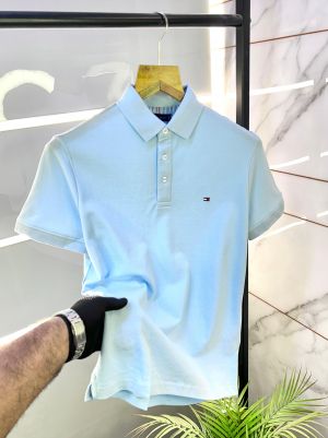 Tommy_Hilfiger Navy Polo Premium Collar Neck T-shirt F2645-NY