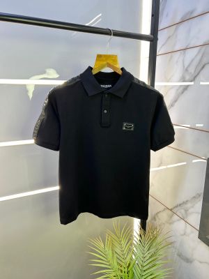 Balmai n Paris Black Polo Premium Collar Neck T-shirt F2597-BL