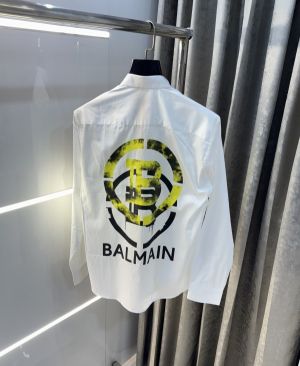 Balmai n Paris White Yellow Back Print Premium Classic Shirt 002
