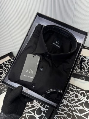 Arman i Exhange Premium Imported Shirt With Og Box n Carry Bag Black 2354