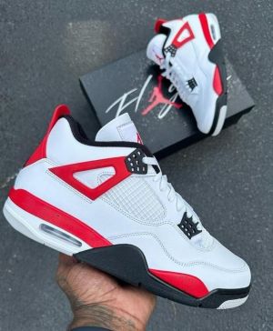  Nik_e Air Jordan Retro 4 Red Cement (Semi UA) Men Shoes