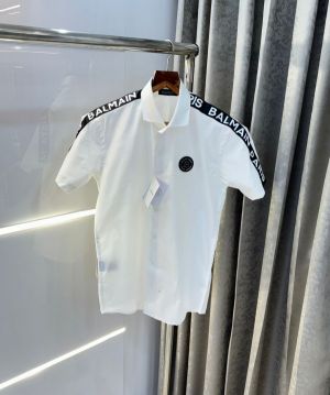 Balmai n paris half sleeves shirt with og box n carry bag white 2084