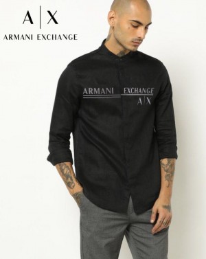 Arman i Exchange Premium Imported Shirt With Og Box And Carry Bag Black 1813