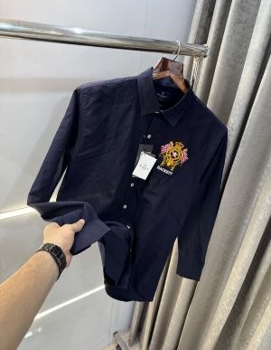 Hacket Aston Martin Navy Blue Embroidery Work Classic Shirt