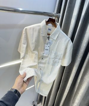 Zar a Beige 2 Designer Premium Linen Shirt