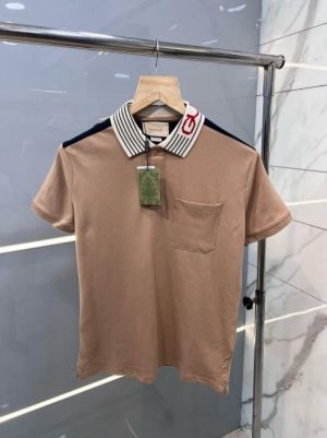 Gucc i Premium Polo Collar Design and Front Pocket Beige 2000