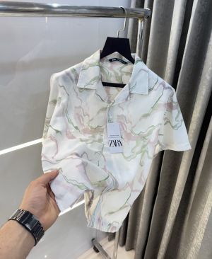 Zar a Cream 5 Printed Premium Half Shirt