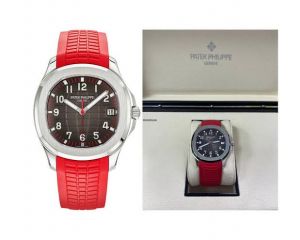 Patekk Philippe Aquanaut red Rubber Strap Watch 011