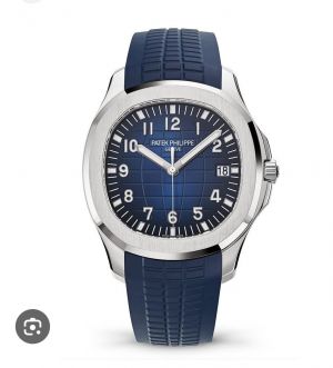 Patekk Philippe Aquanaut navy blue Rubber Strap Watch011
