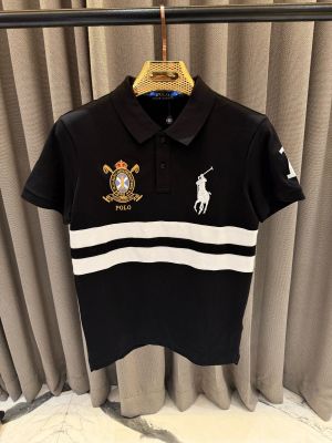 Ralph_Lauren Chest Logo Polo T-shirt Black