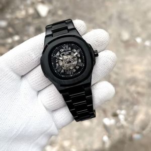 PATEK_PHILIPPE_AUTOMATIC_SKELETON_BLACK_SILVER_DIAL_265
