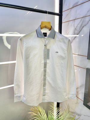 Arman_i Exchange White Oxford Lycra Premium Shirt F2611-WH
