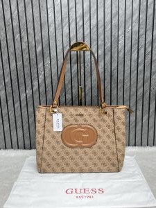 Guess Geometric Printed Tote Bag With Dust Cover Packing