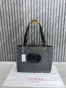Guess Geometric Printed Tote With Dust Cover Packing