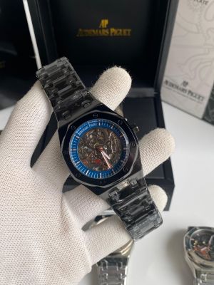AUDEMARS_PIGUET BLACK BLUE AUTOMATIC MENS WATCH