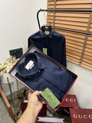 Gucc_i Bee Collor Imported Partywear Shirt With Og Box & Bag