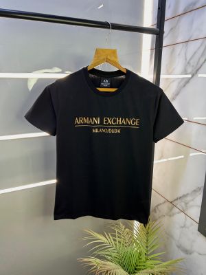 Arman_i Exchange Black Premium Round Neck Printed T-shirt F2403-B4