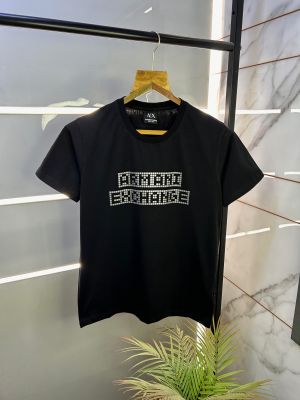 Arman_i Exchange Black Premium Round Neck Printed T-shirt F2403-B2