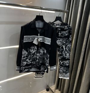 Christian Dio r Black Monogram Imported Premium Tracksuit With Brand Box