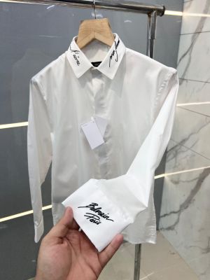 BALMAIN_PARIS_WHITE_EMBROIDERY_LOGO_PREMIUM_SHIRTS_WITH_BOX_PACKING_AND_CARRY_BAG_(1756)