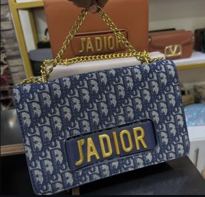 CHRISTIAN DIO.R JADIO.R MONOGRAM BLUE PREMIUM SLING BAG WITH DUST BAG