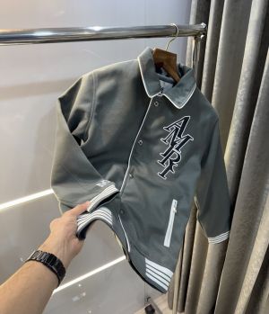 Amir i Green Embroidery Work Imported Varsity Jacket