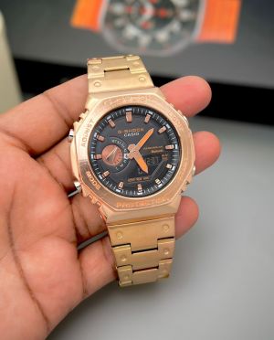 CASIO GSHOCK B2100 METAL ROSE GOLD BLACK DIAL 308