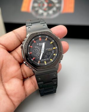 CASIO GSHOCK B2100 METAL BLACK RAINBOW DIAL 308