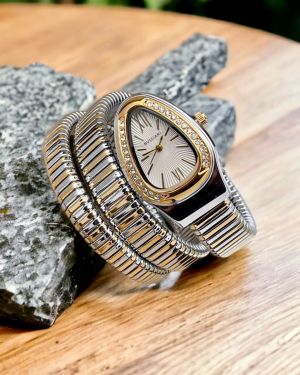 BVLGAR_I LADIES COPPER WHITE DAIL WATCH 