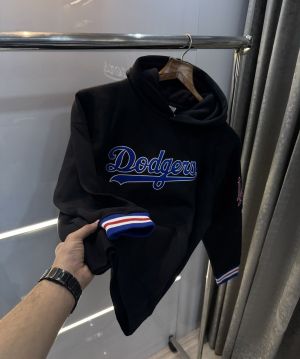 Adida s Dodgers Edition Black Embroidery Logo Imported Hoodie