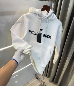 Under  Armour White Logo Premium Hoodie