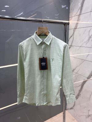 Burberr y Green Embroidered Logo Imported Shirt with Brand Box and Carry Bag sale offer (1201)