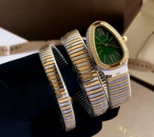 Bvlgari Serpenti Tubogas Gold Two Tune Green Dial