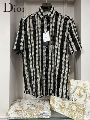 CHRISTIA_N DIO_R PREMIUM CROCHET BAGGY SHIRTS WITH BRAND BOX AND CARRY BAG sale offer  (042)