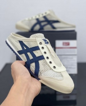 Onitsuka Tiger Mexico 66 Sabot Half Cut Cream Navy