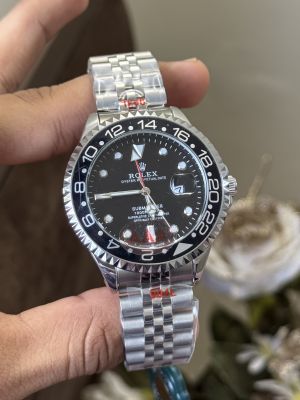 Role x Oyster Submariner Black Dial Metal Watch
