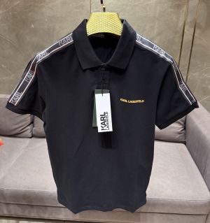 KARL LAGERFELD BLACK SIDE PATCH PREMIUM IMPORTED POLO