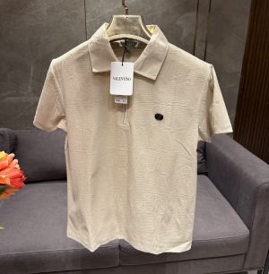 VALENTIN_O PREMIUM BEIGE FABRIC FULL FRONT BACK POLO