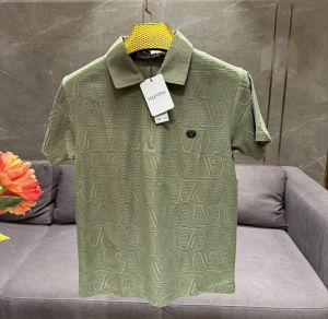 VALENTIN_O PREMIUM GREEN FABRIC FULL FRONT BACK POLO