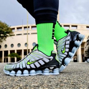 Nik e Shox Tl Wolf Grey Lime Blast Grailed Running Shoes