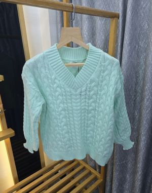 Bur Women V Neck Full Sleeves Pista SB179-P