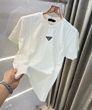 Prad a Milano White Water Logo Imported Oversized T-Shirt