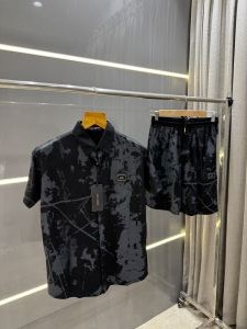 Dolcee & Gabbana Black Steel Logo Premium Cord Set