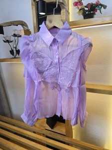AX BUTTERFLY SHIRTS PURPLE SB120-PU-F