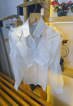 AX BUTTERFLY SHIRTS WHITE SB120-WH