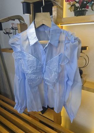 Ax Butterfly Shirts SKY SB120-SK