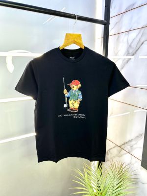 Ralph_Lauren Polo Black Premium Round Neck T-shirt F2674-B1