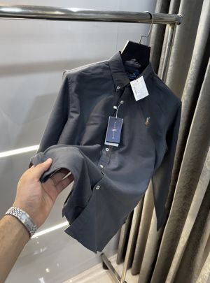 Ralph  Lauren Dark Grey Premium Classic Shirt