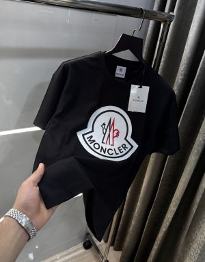 Moncle r Black Logo Print Imported Oversized T-Shirt