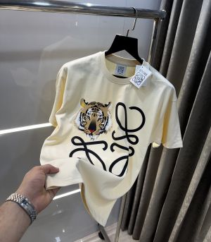 Loewe Cream Printed Imported Oversized T-Shirt